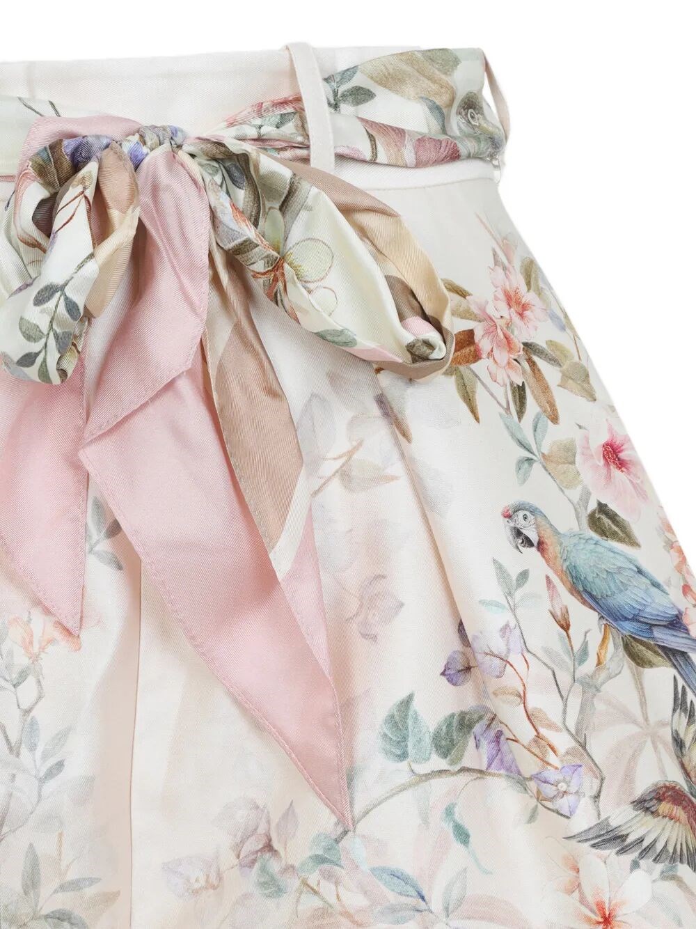 REBELLION COTTON BLEND MID-RISE TUCK SHORTS