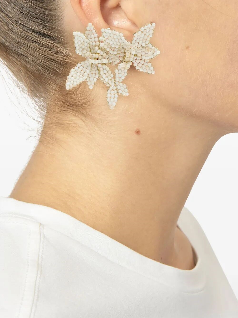 LOLI ASYMMETRICAL FLOWER-SHAPED EARRINGS