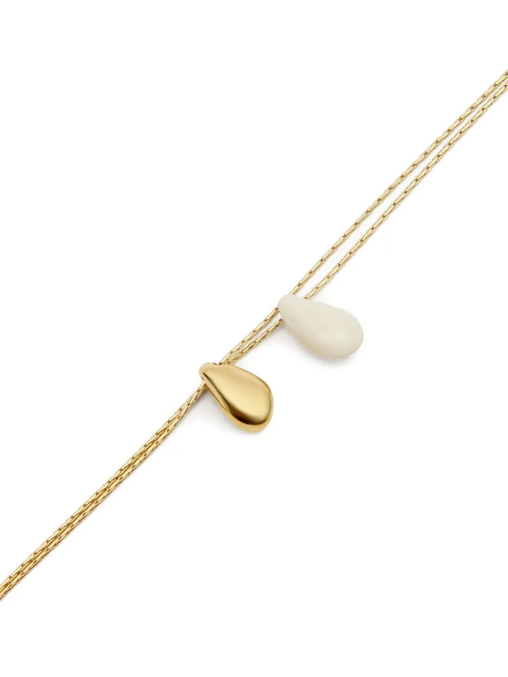 IMALA DOUBLE PENDANT CHAIN NECKLACE