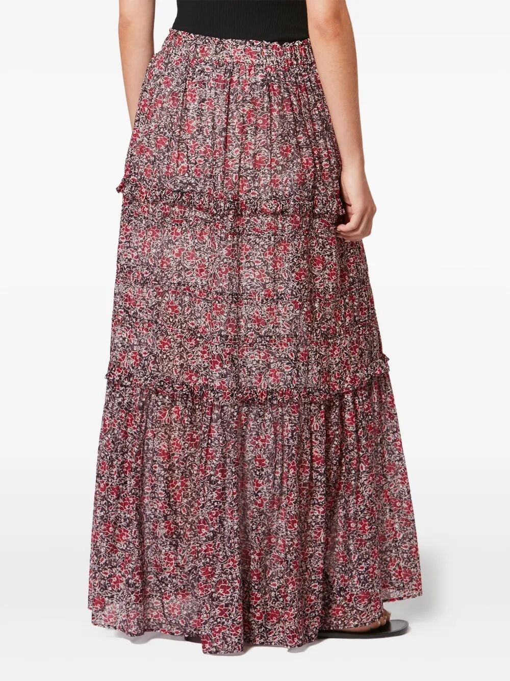 VOLOMIA COTTON VOILE FLORAL PRINT SKIRT