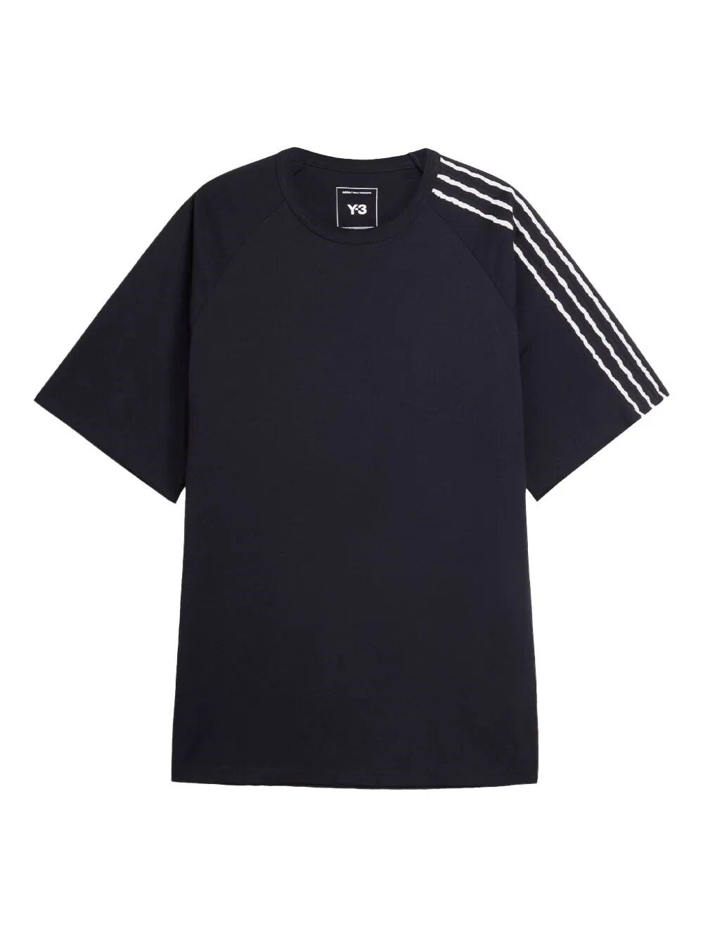 RAW EDGES 3 STRIPES T-SHIRT