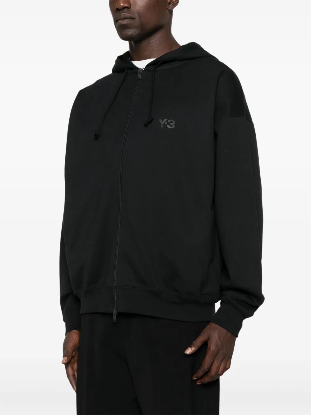 BRUSHED TERRY ZIP-UP HOODIE