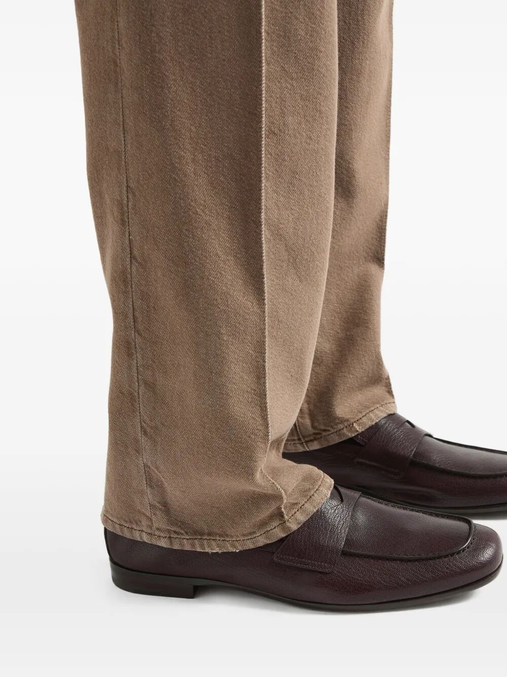 LEATHER LOAFERS WITH BAND