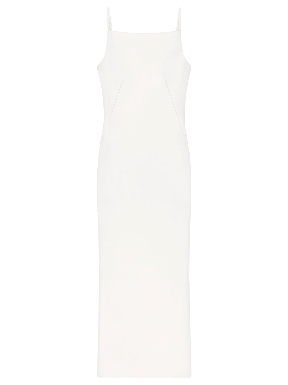 SLICED CREPE CADY LONG DRESS