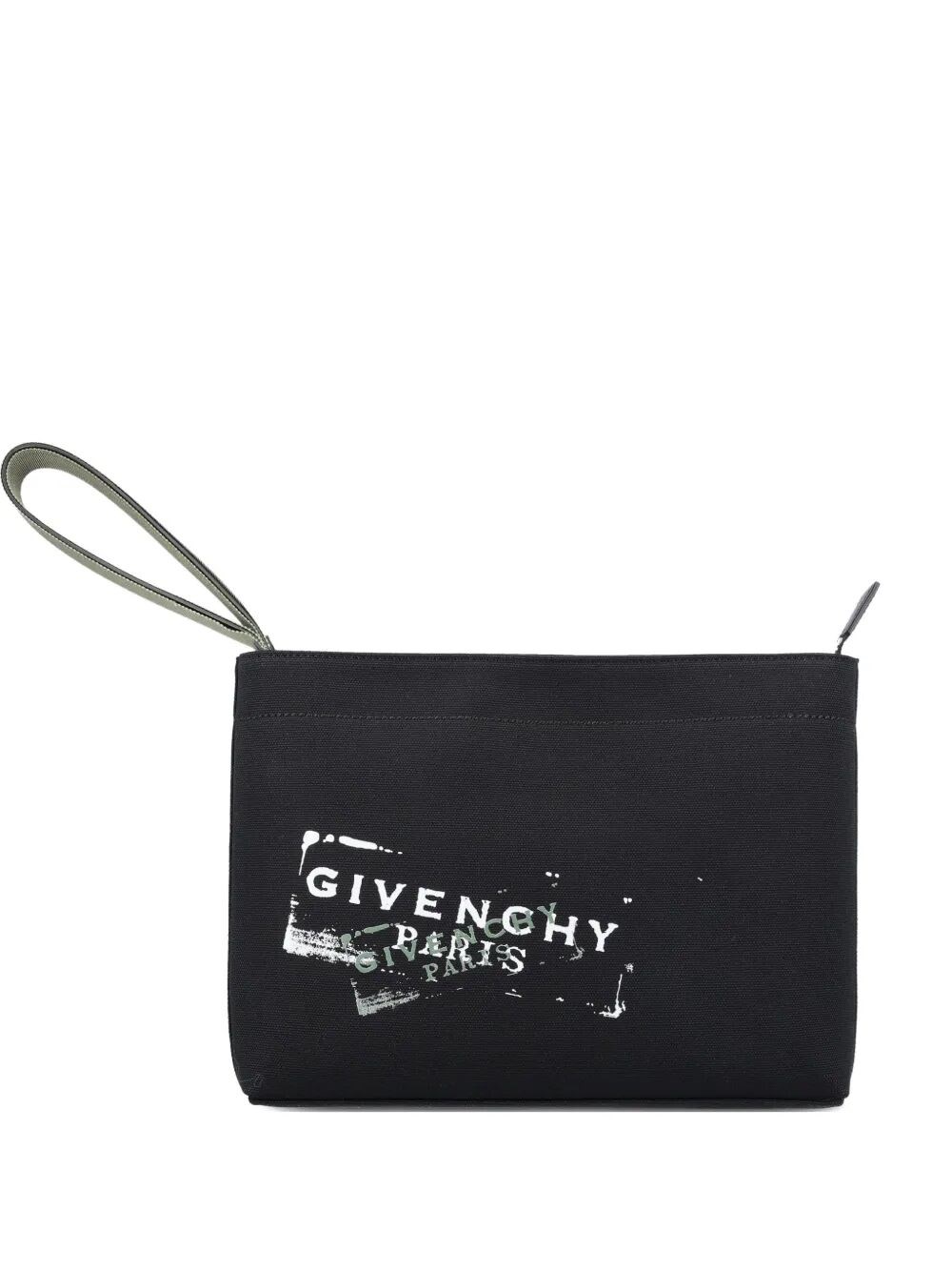 LOGO-PRINT COMPACT POUCH