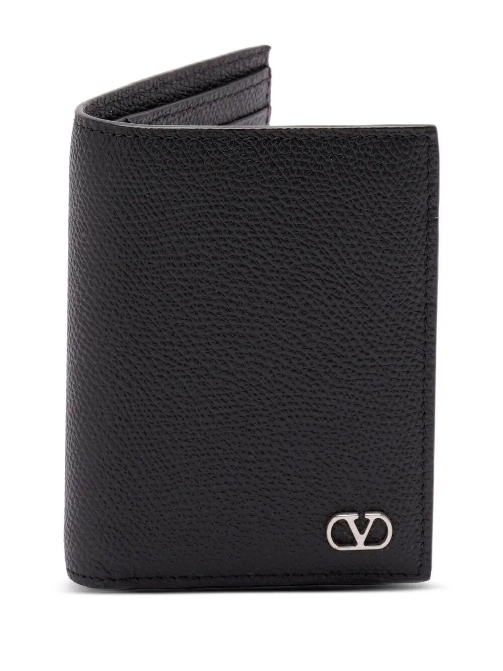 Valentino Garavani Men's Black Cardholder Vlogo Signature In Bu
