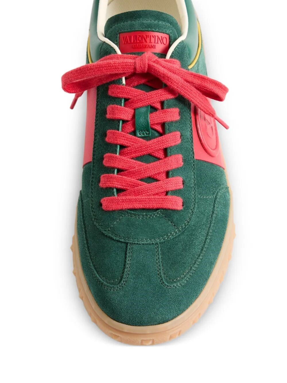 UPVILLAGE SPLIT AND NAPPA LEATHER SNEAKERS