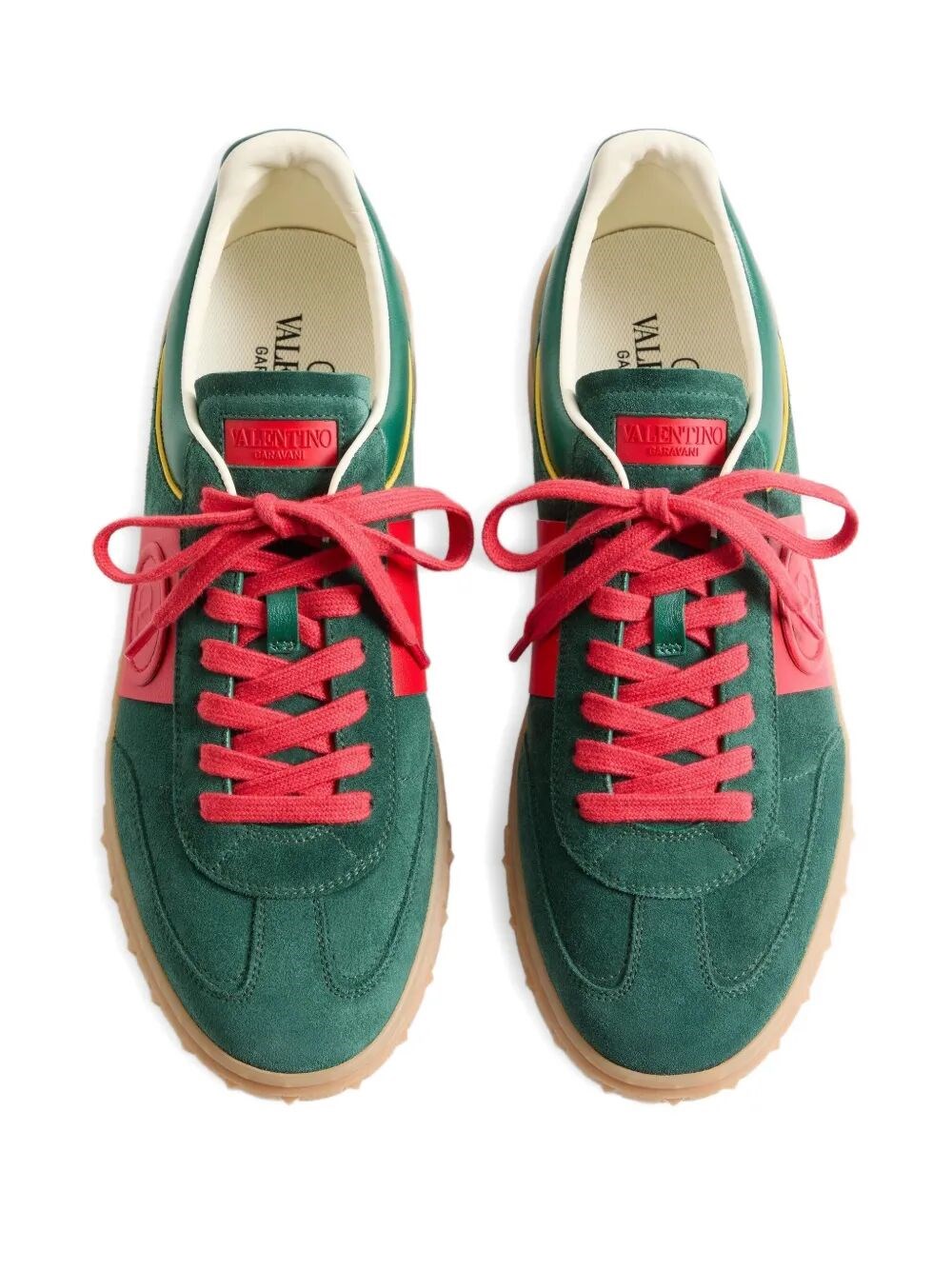 UPVILLAGE SPLIT AND NAPPA LEATHER SNEAKERS