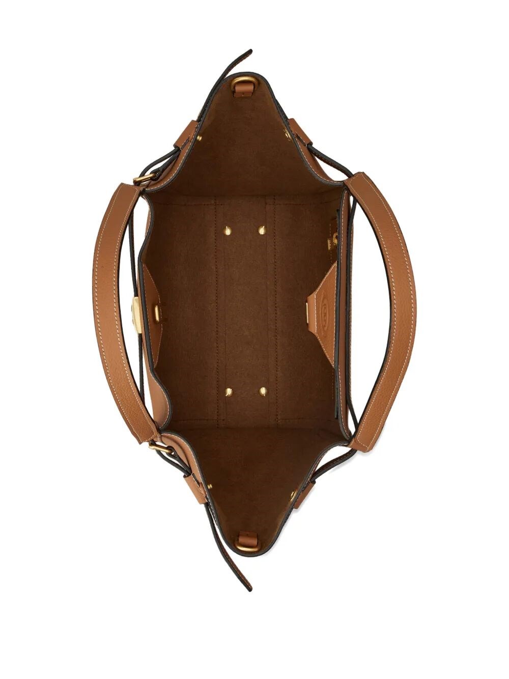 SMALL LEATHER SHOPPING BAG WITH T TIMELESS ACCESSORY