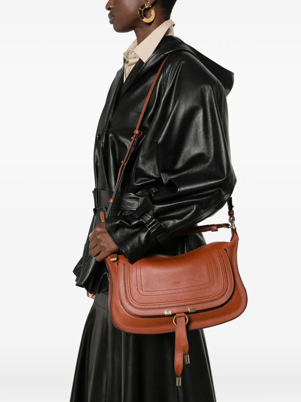 SMALL MARCIE SOFT LEATHER SHOULDER BAG