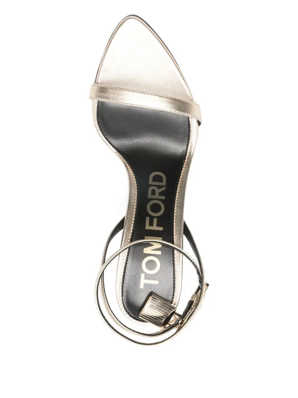 ANKLE-STRAP PADLOCK 90 MID HEEL SANDALS