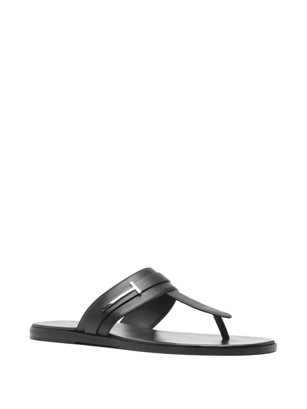 SMOOTH LEATHER T-SANDALS
