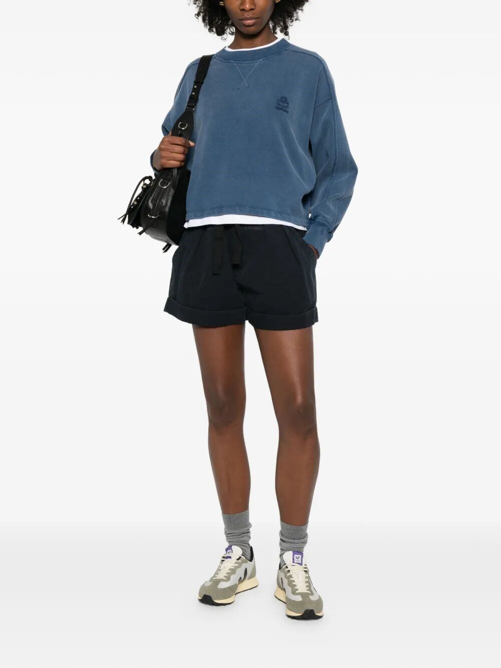 NIRMA COTTON AND LINEN CANVAS SHORTS