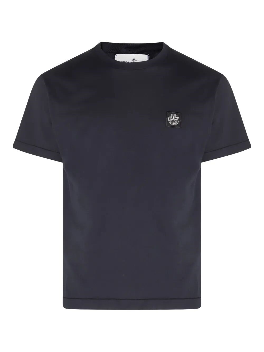 SLIM FIT COTTON JERSEY T-SHIRT WITH COMPASS PATCH