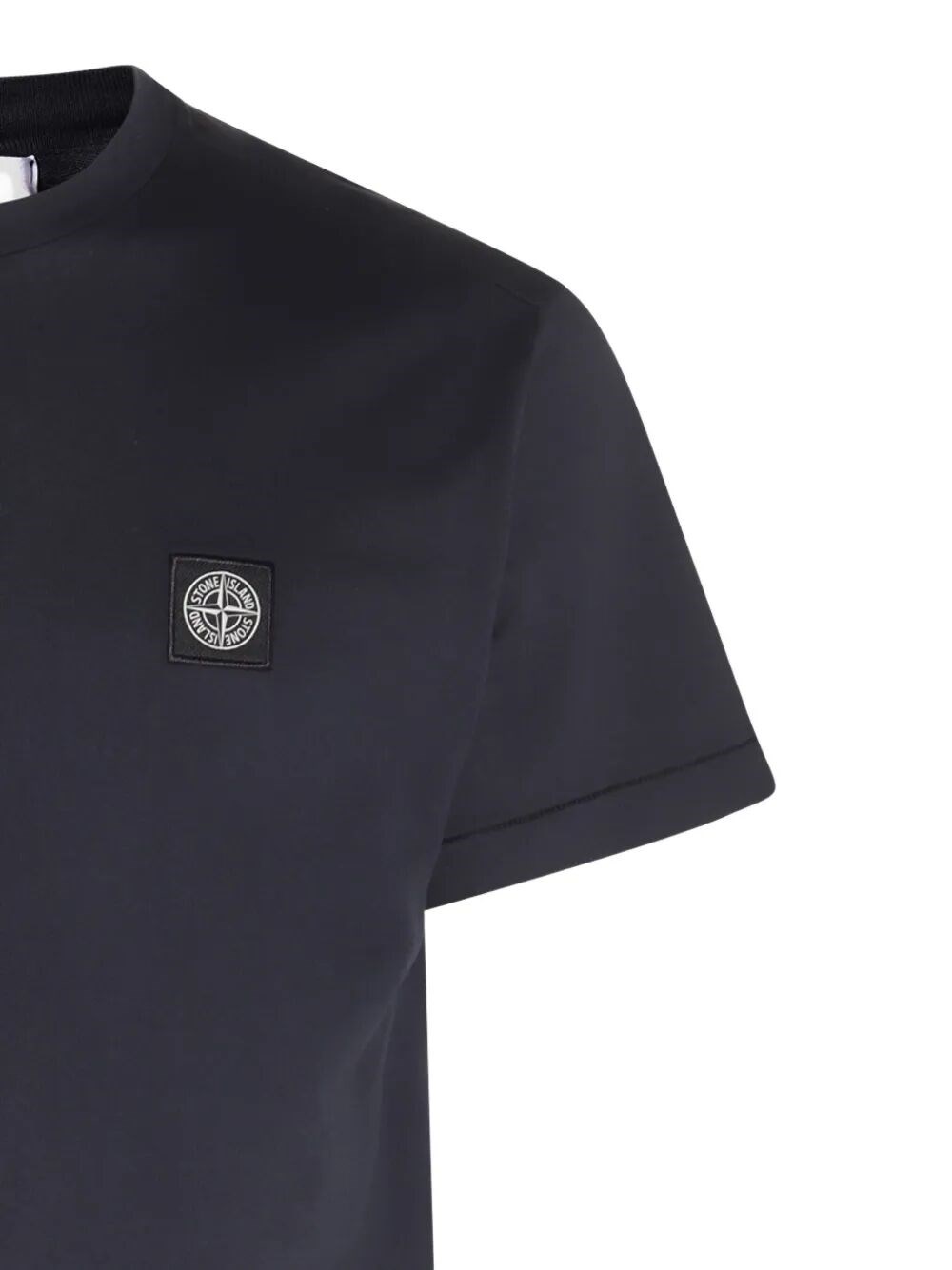 SLIM FIT COTTON JERSEY T-SHIRT WITH COMPASS PATCH