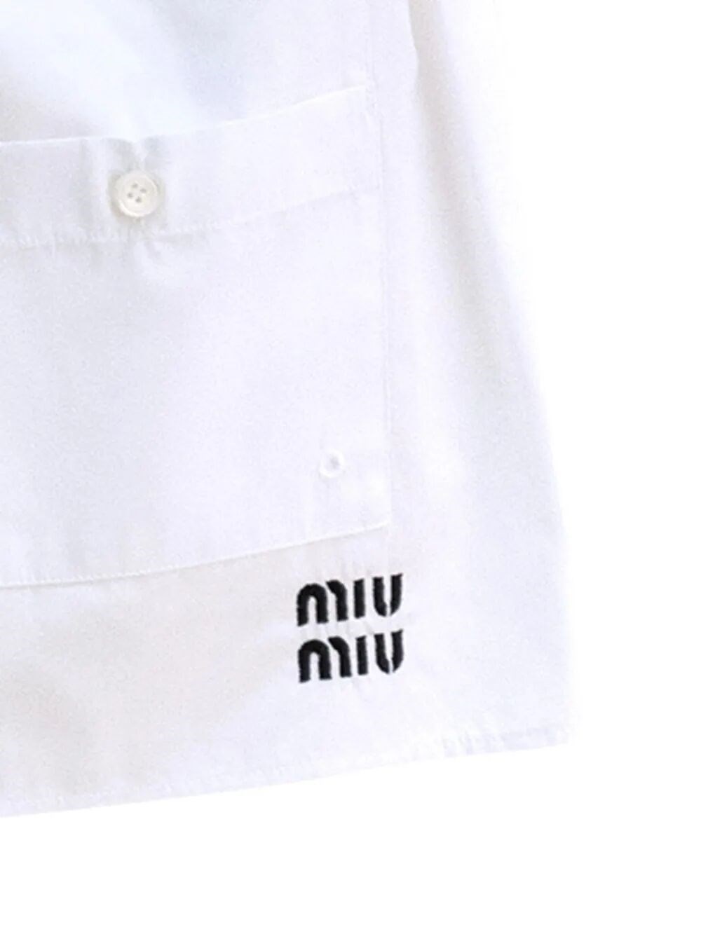 MULTIPOCKET MINISKIRT WITH EMBROIDERED LOGO