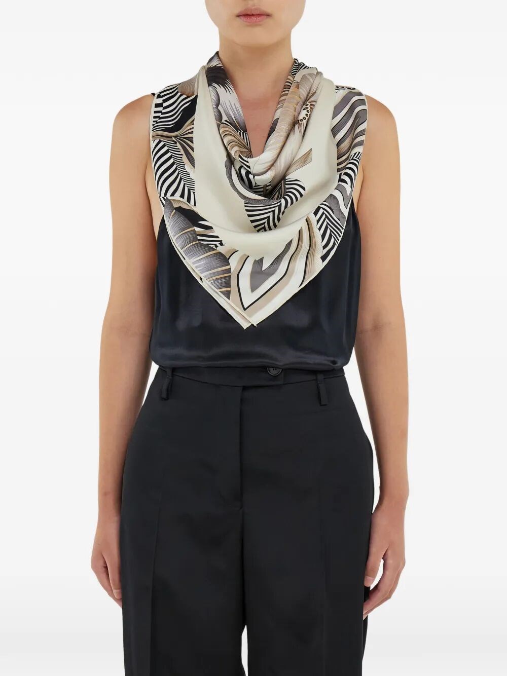 BREZZA PRINT SILK SCARF