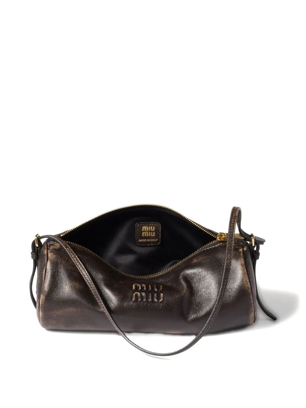AGED EFFECT NAPPA LEATHER POUCH
