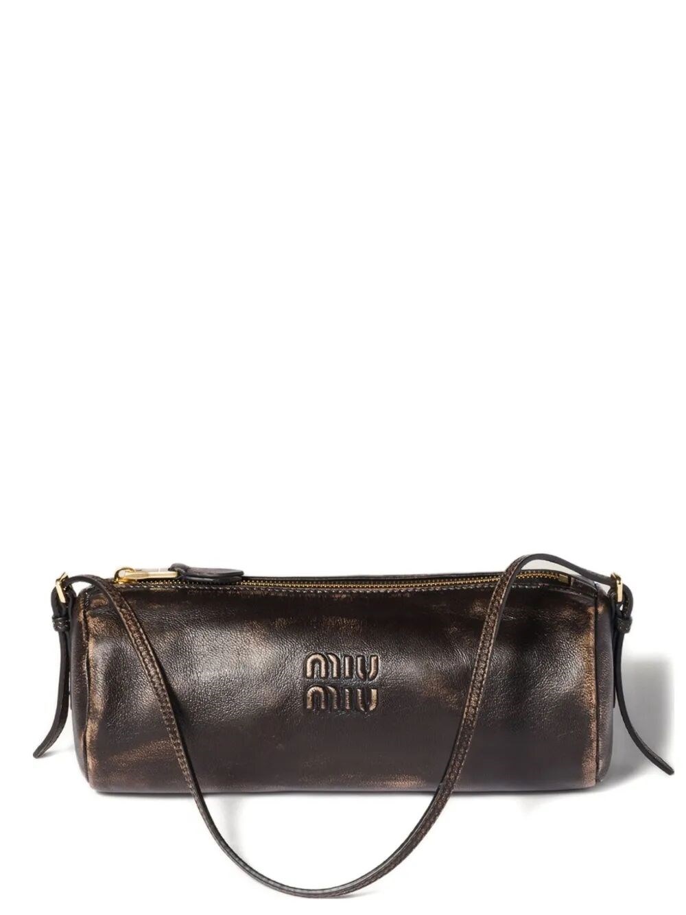 AGED EFFECT NAPPA LEATHER POUCH