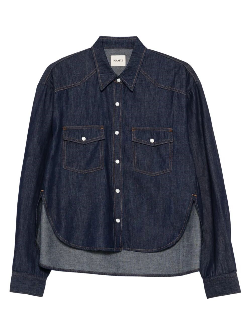 GRENON DENIM CROPPED SHIRT