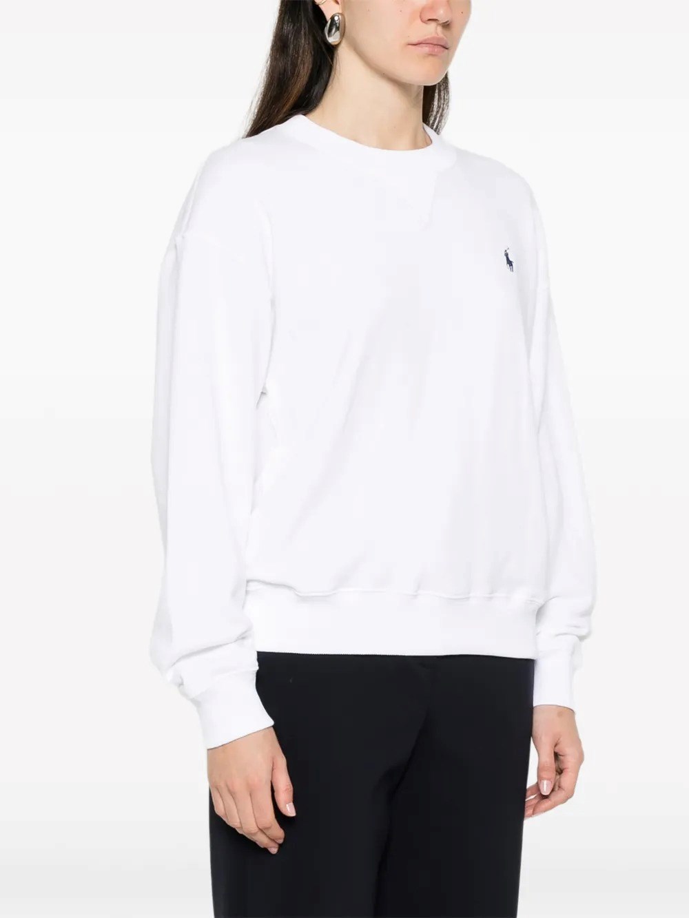 COTTON FLEECE CREWNECK SWEATSHIRT