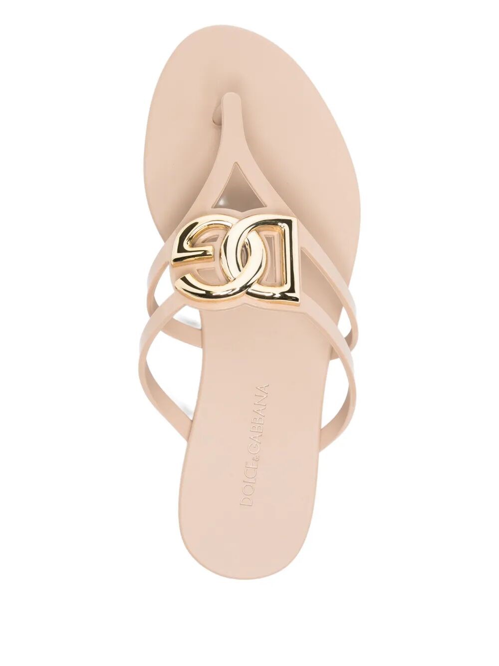 DG LOGO RUBBER BEACHWEAR SLIDES 