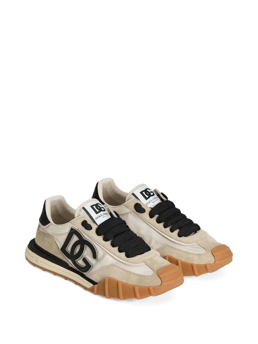 NYLON AND SUEDE DG ATHLETIC SNEAKERS