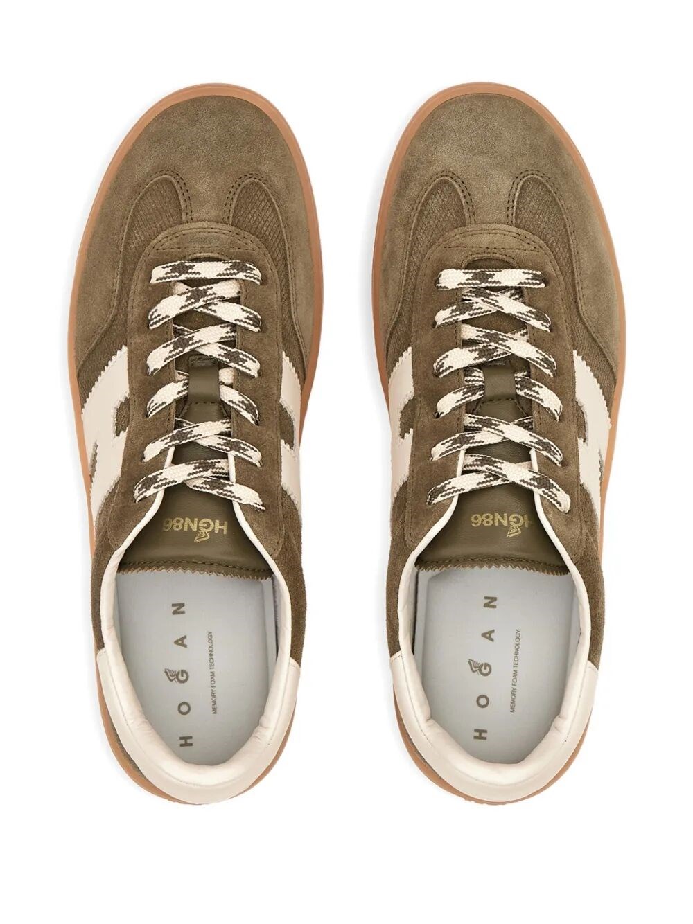 HOGAN COOL SUEDE SNEAKERS WITH NAPPA LEATHER PERFORATED H DETAIL 