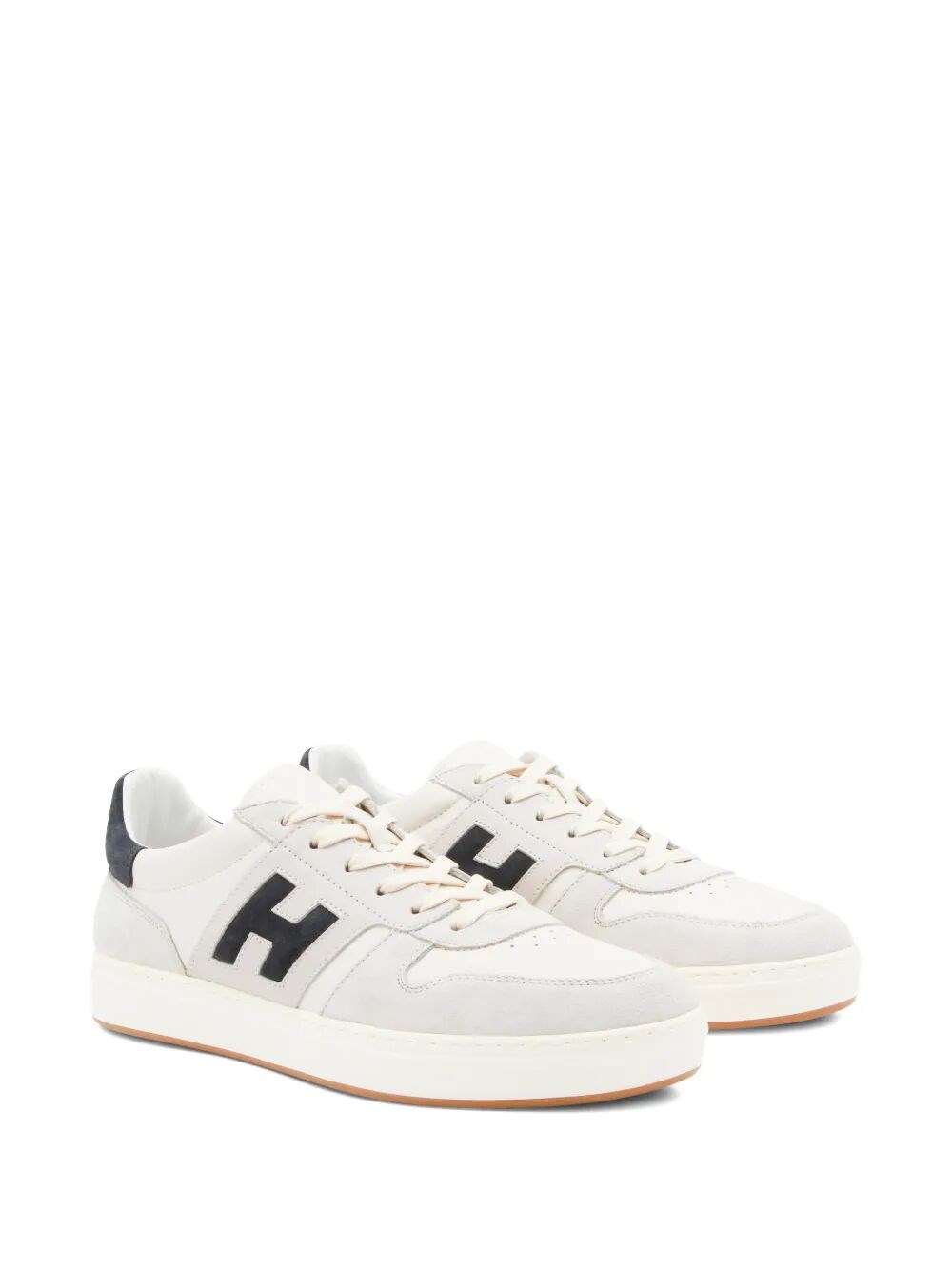HOGAN H-TV SUEDE AND NAPPA LEATHER SNEAKERS