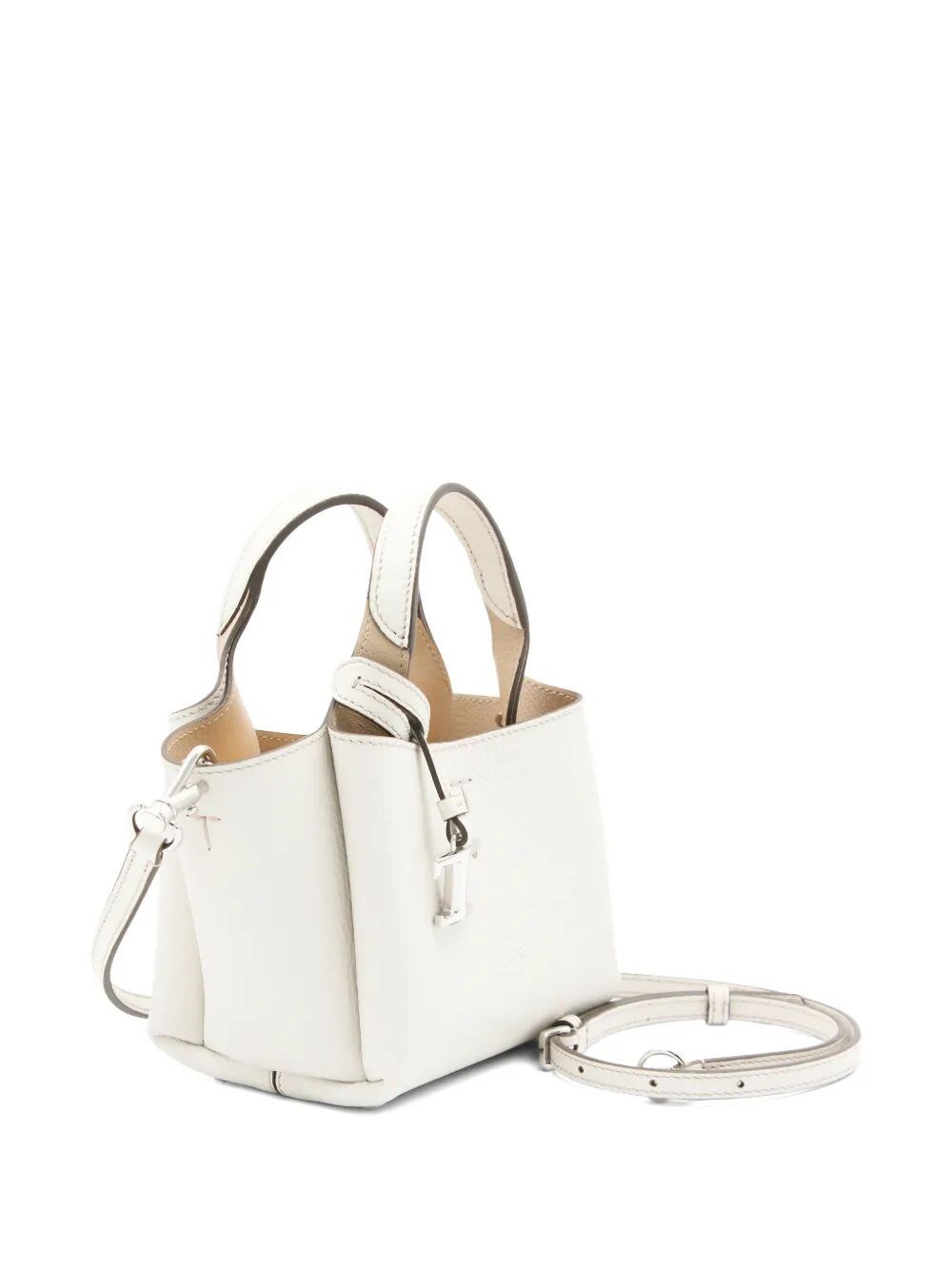 MICRO LEATHER BAG WITH REMOVABLE SHOULDER STRAP