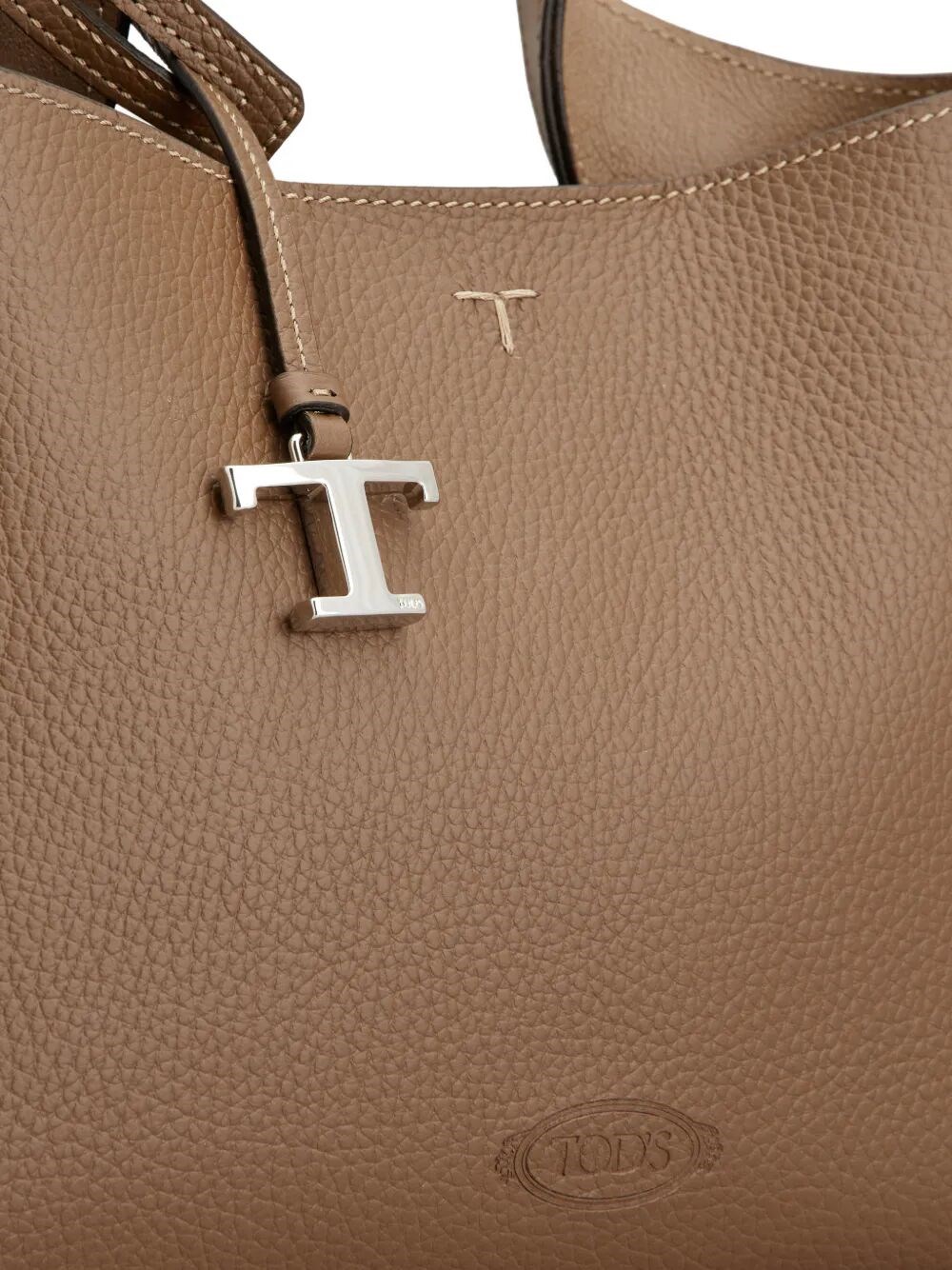 FLAT HANDLE LEATHER SMALL BAG