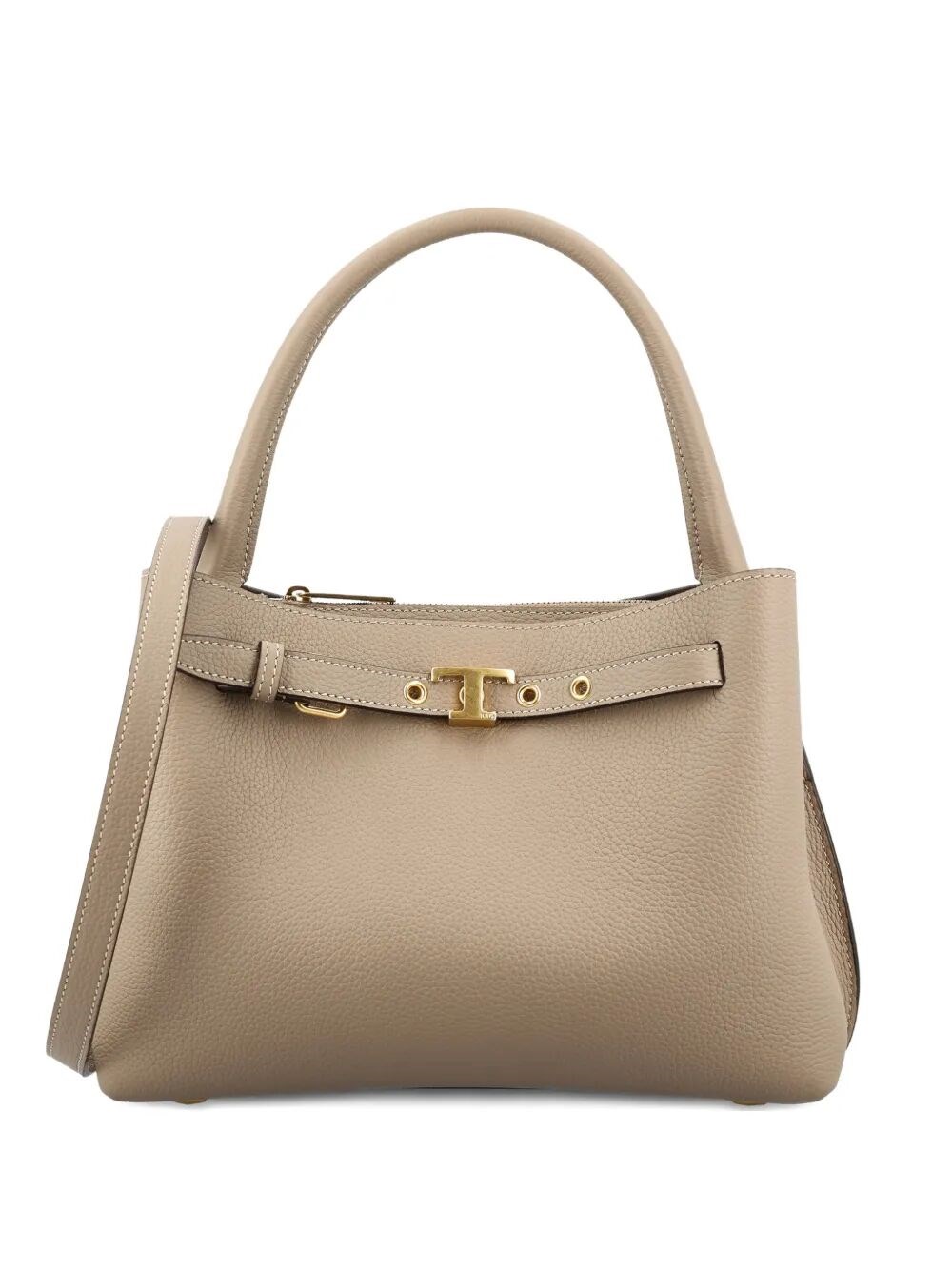 LEATHER MINI HANDBAG WITH T-TIMELESS ACCESSORY AND DETACHABLE STRAP