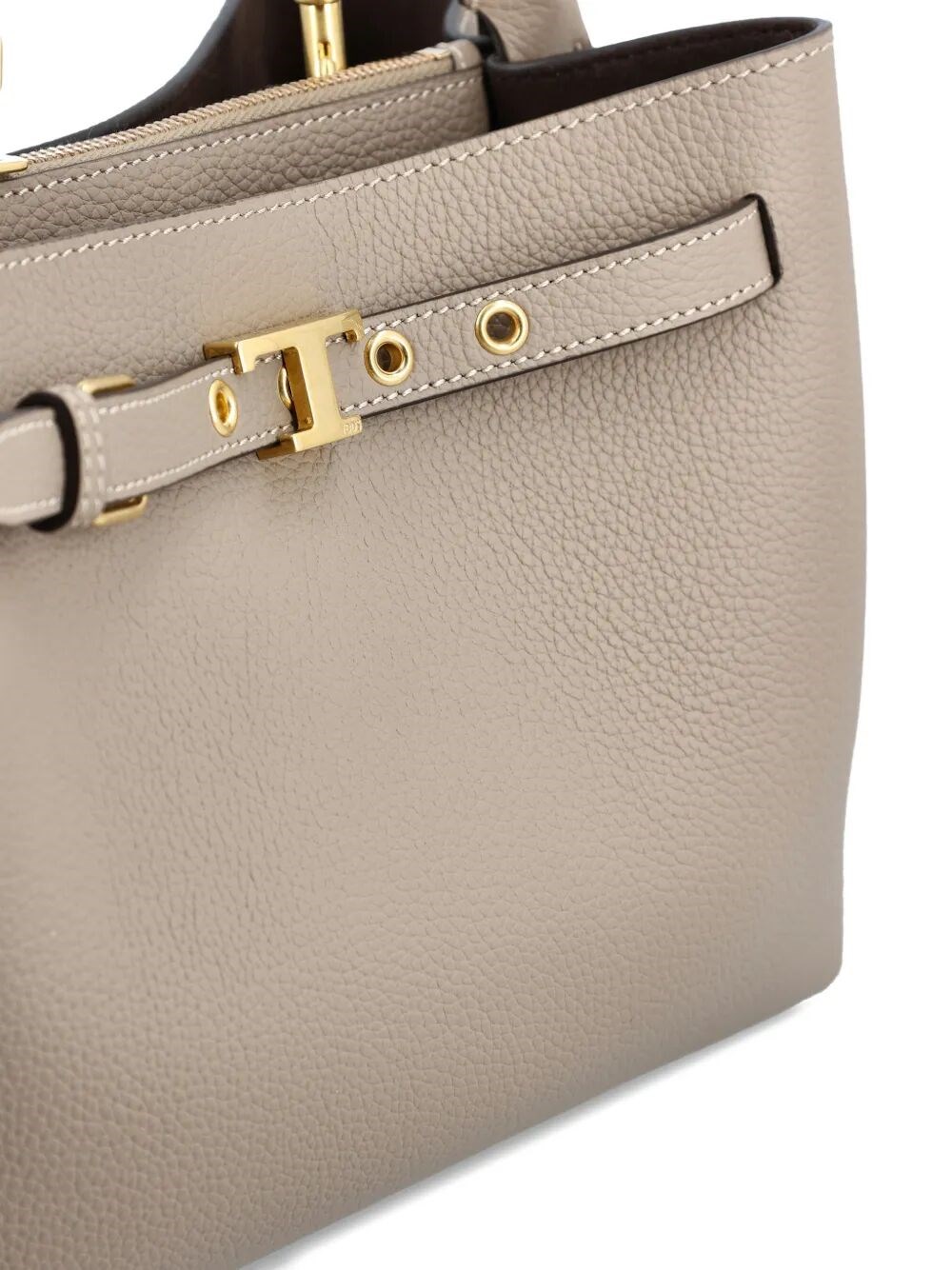 LEATHER MINI HANDBAG WITH T-TIMELESS ACCESSORY AND DETACHABLE STRAP