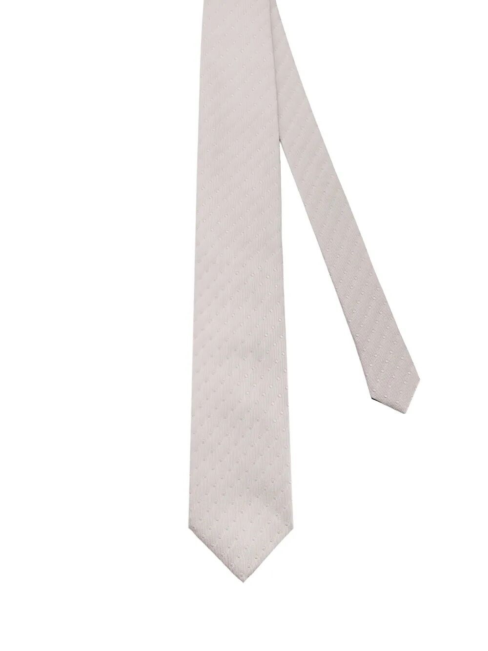 Tom Ford Men's Metallic Silk Tie With Polka Dot Pattern
