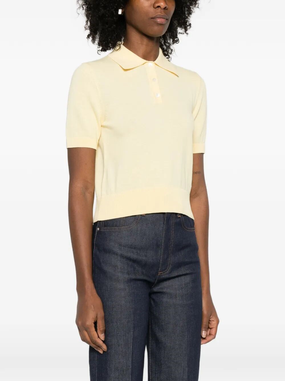 COTTON POLO SHIRT WITH JACQUARD LOGO