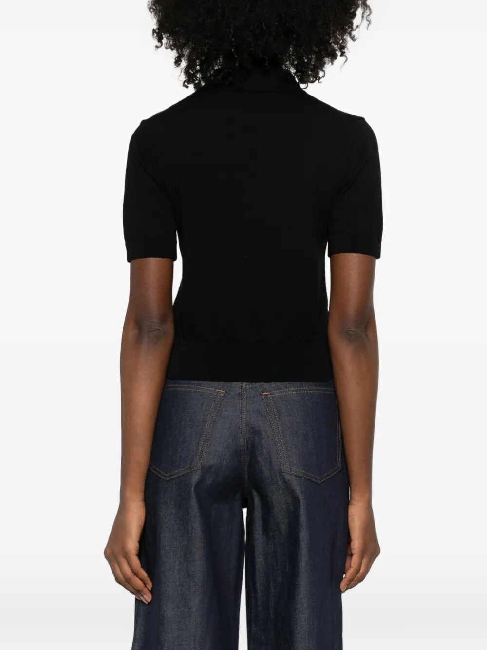 COTTON POLO SHIRT WITH JACQUARD LOGO