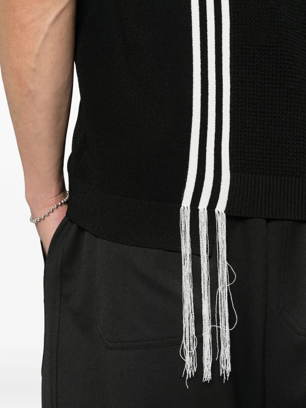 Y-3 GFX KNITTED VEST WITH PERFORATED DETAILS