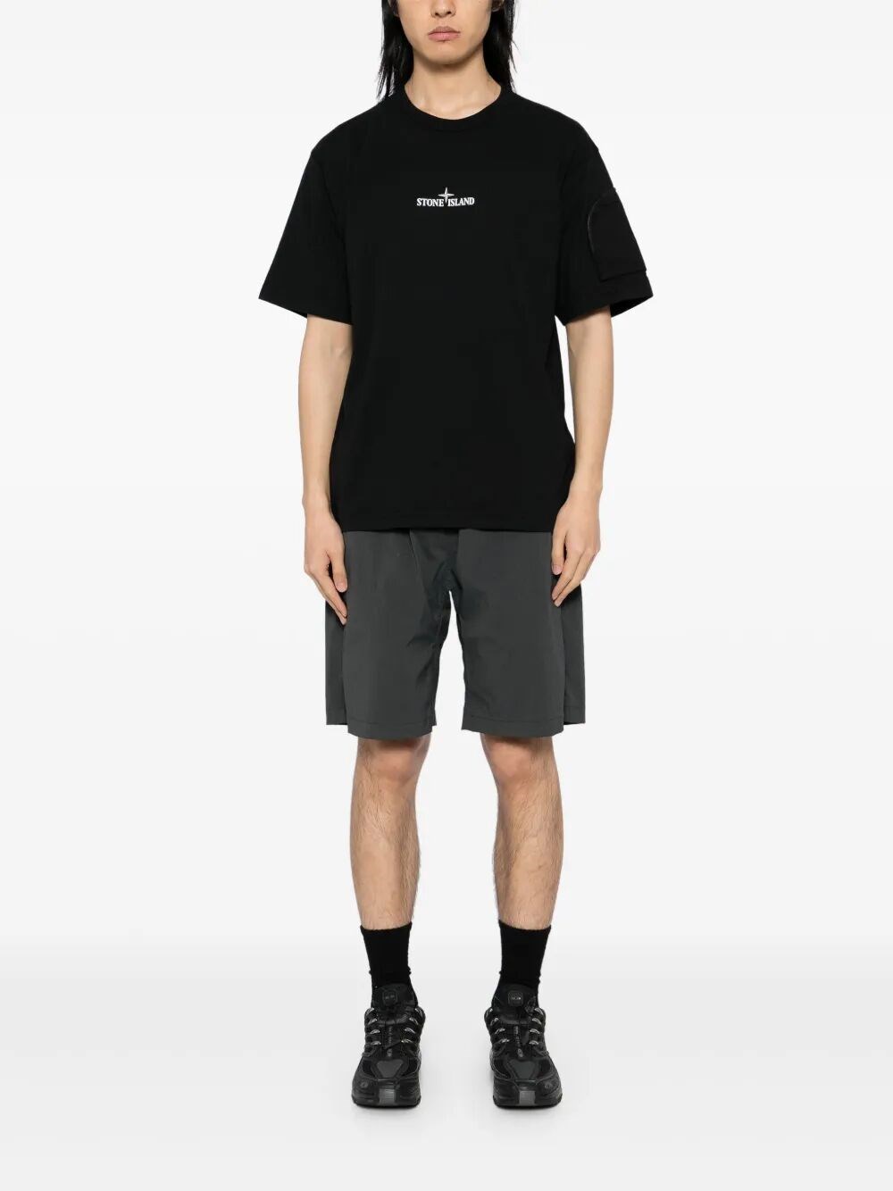 CHEST POCKET COTTON JERSEY T-SHIRT