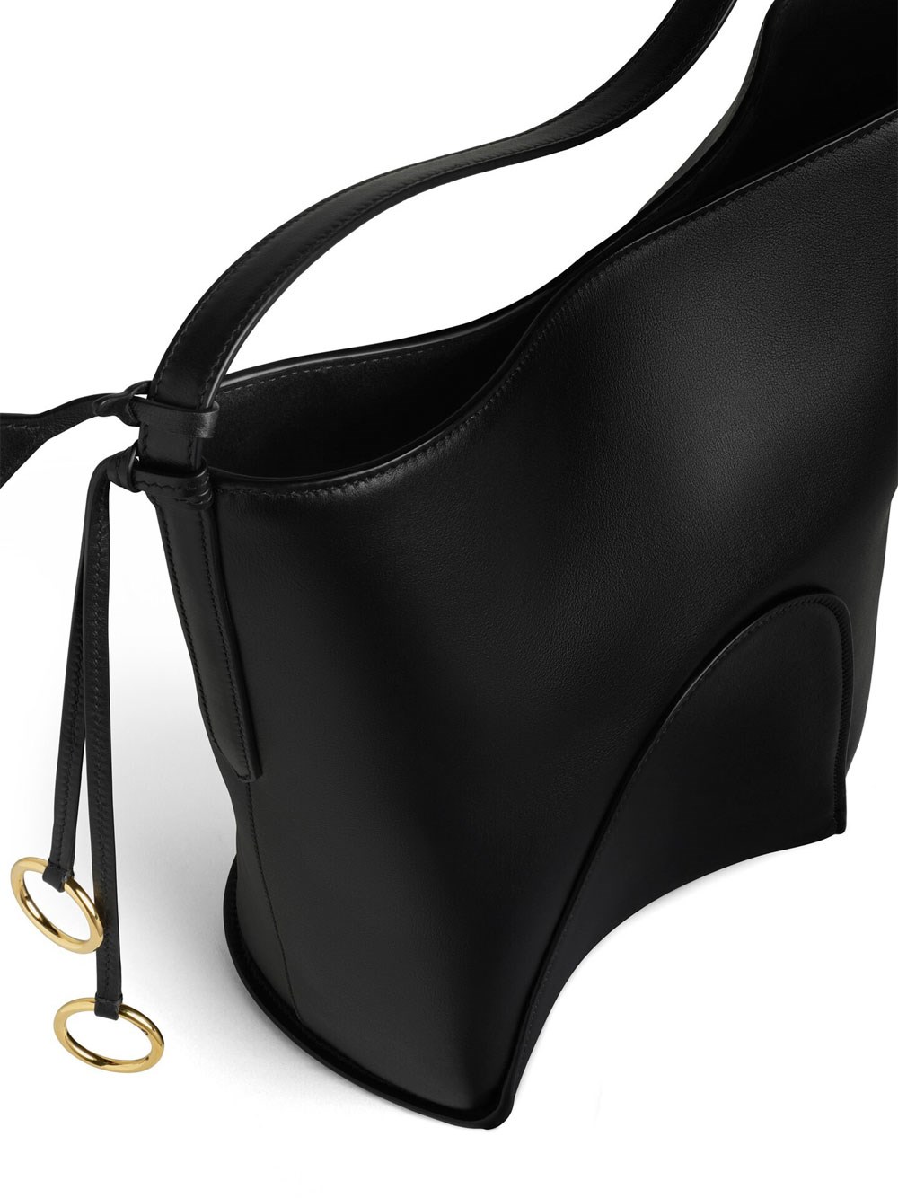 HIP SMALL BUCKET BAG IN CALFSKIN