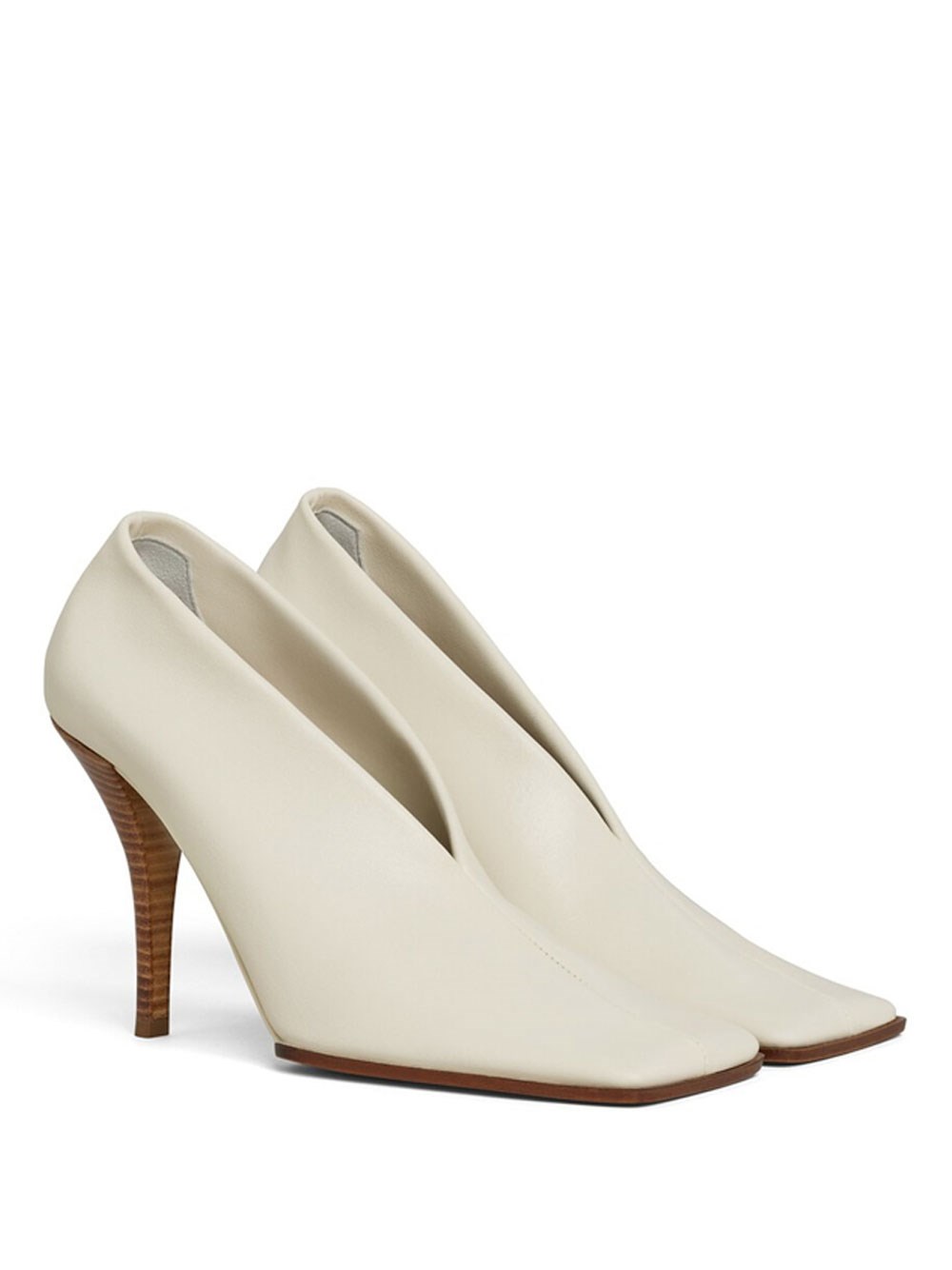 SOFT SQUARE PUMPS IN LEATHER