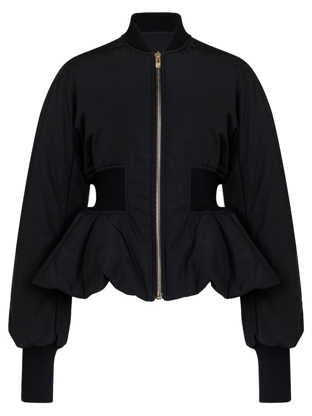 NYLON PEPLUM BOMBER