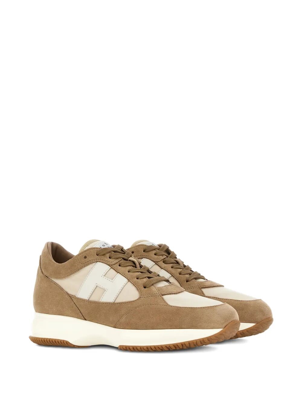 HOGAN INTERACTIVE SUEDE AND FABRIC SNEAKERS