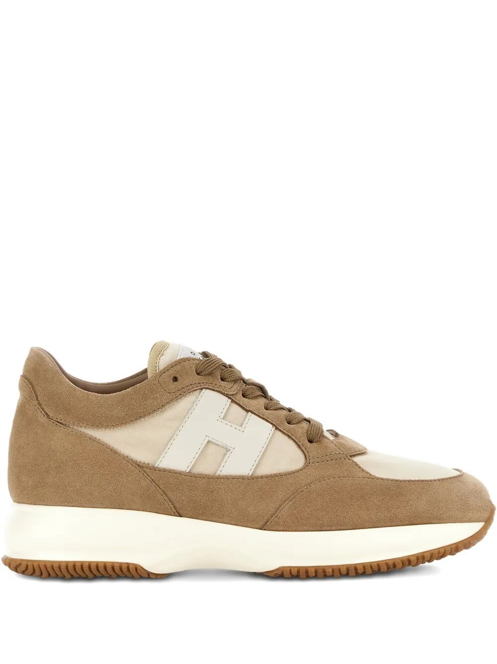 HOGAN INTERACTIVE SUEDE AND FABRIC SNEAKERS
