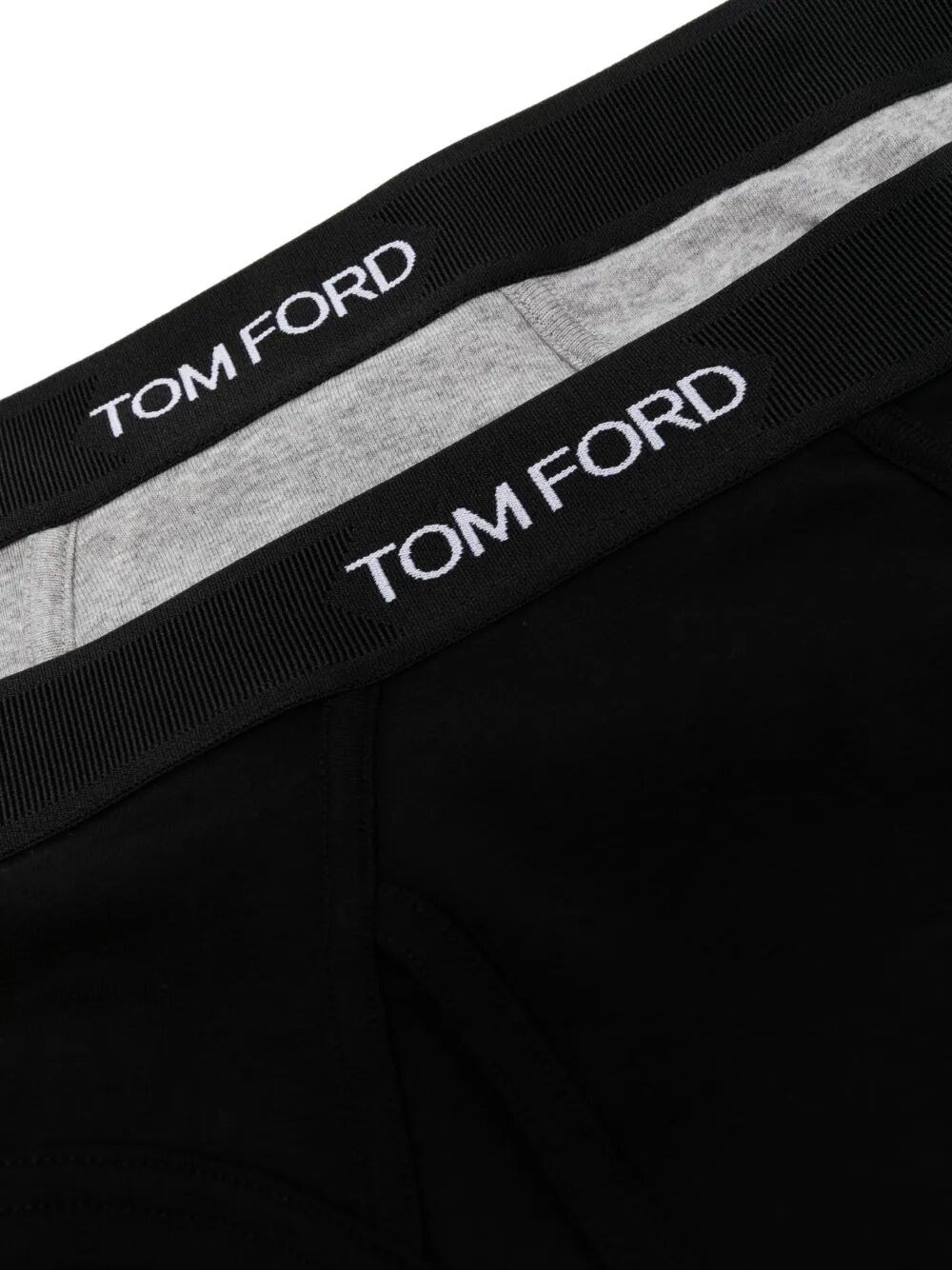 SET OF 2 LOGO-WAISTBAND COTTON BRIEFS 