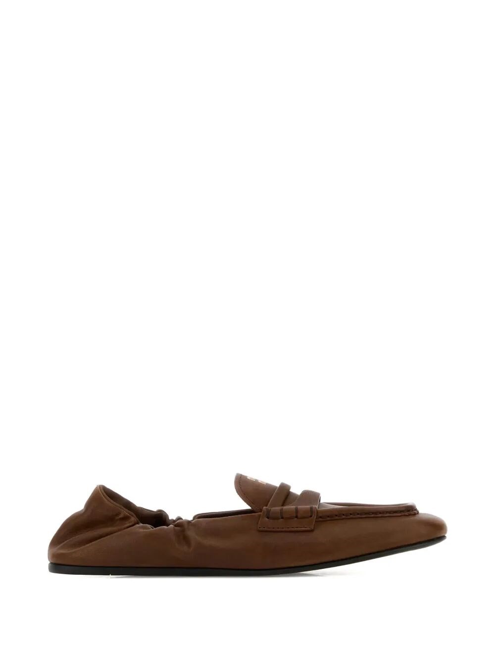 RUCHES NAPPA LEATHER LOAFERS
