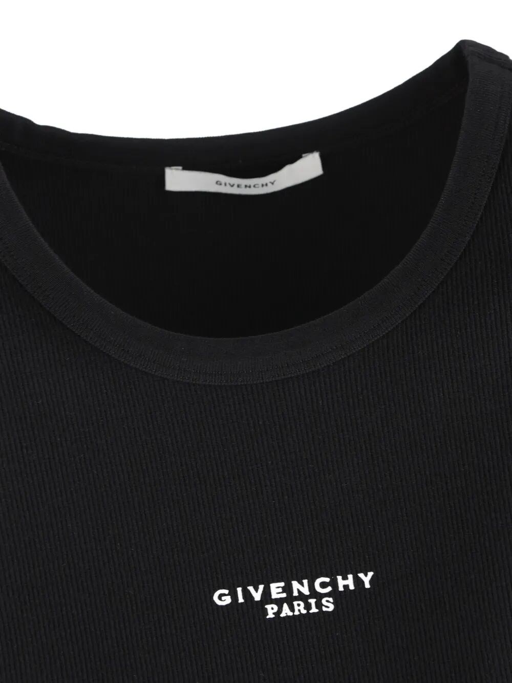 SLIM-FIT COTTON TANK TOP WITH GIVENCHY PARIS PRINT 