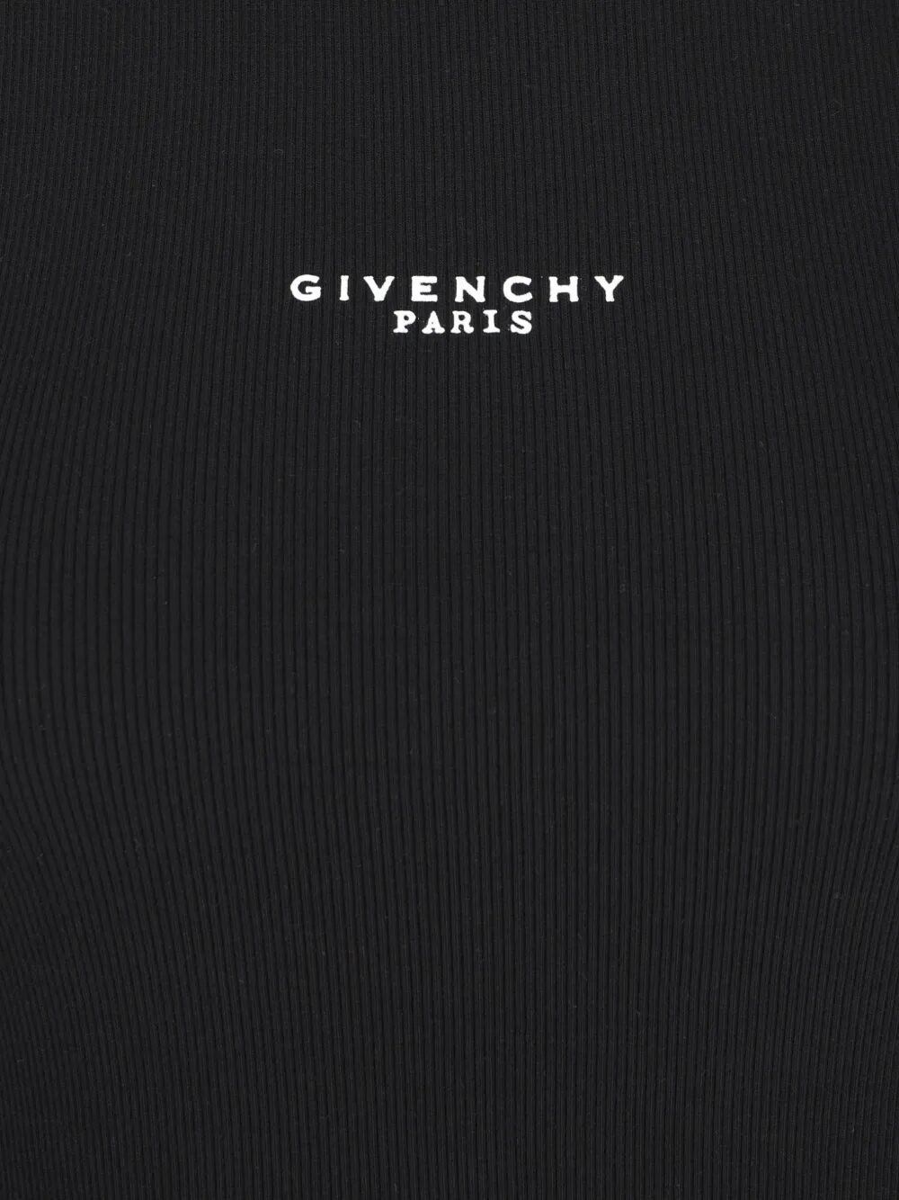SLIM-FIT COTTON TANK TOP WITH GIVENCHY PARIS PRINT 