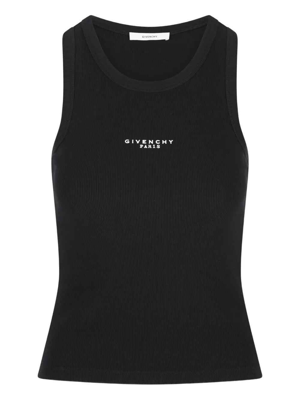 SLIM-FIT COTTON TANK TOP WITH GIVENCHY PARIS PRINT 