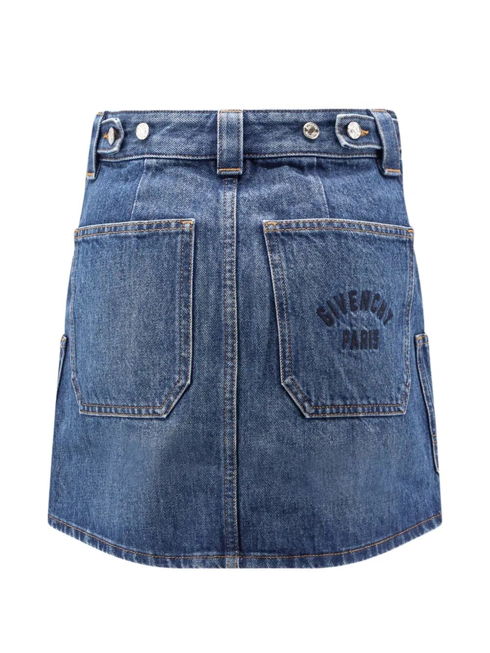 CARGO DENIM MINISKIRT