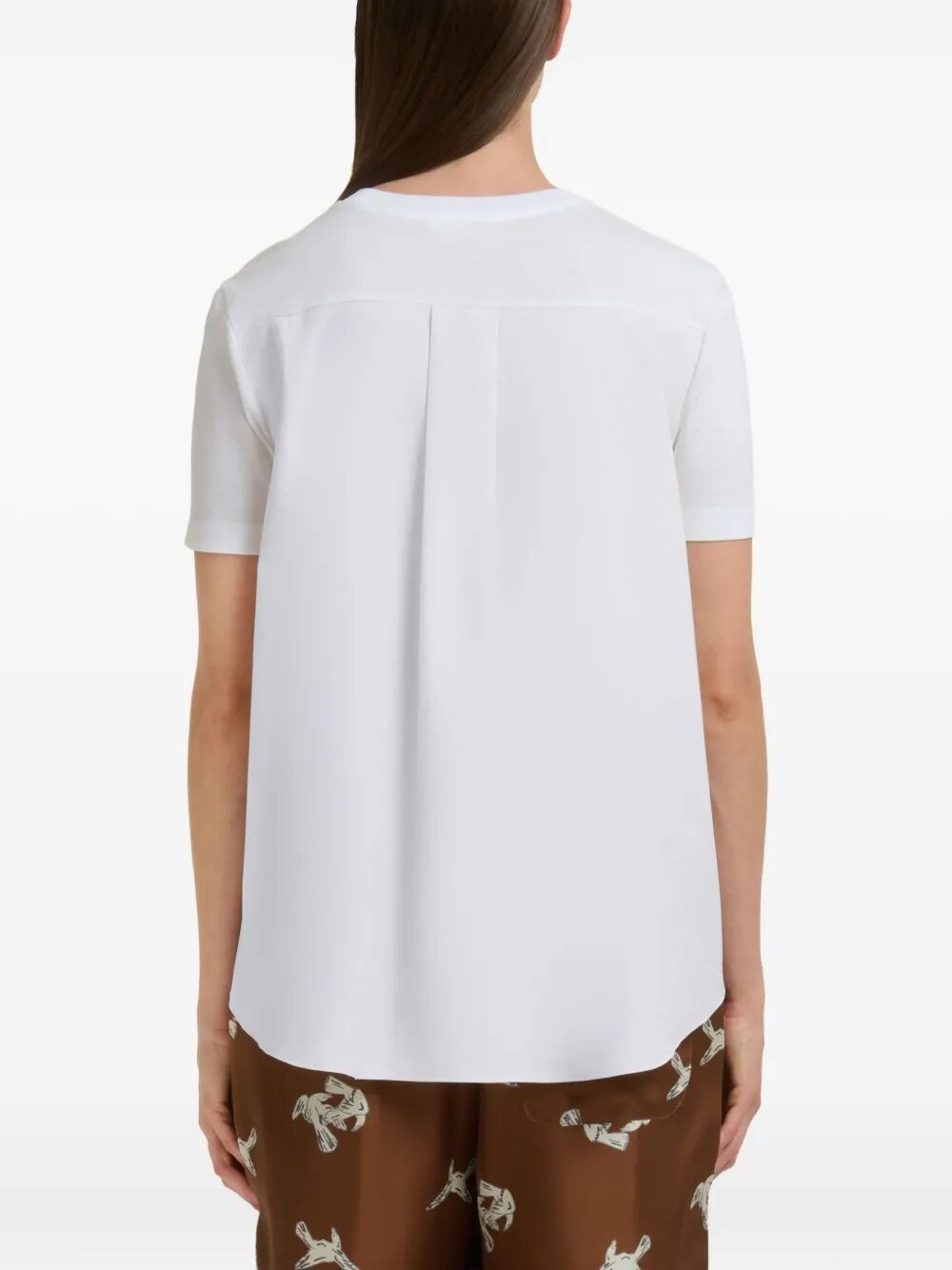 COTTON T-SHIRT WITH EMBROIDERED MARNI LOGO 